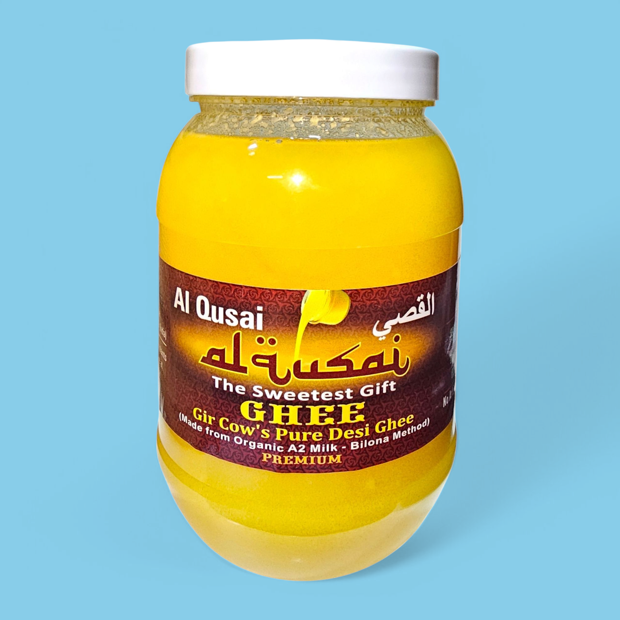 GIR COW'S PURE A2 VEDIC BILONA GHEE 1LITRE PET BOTTLE