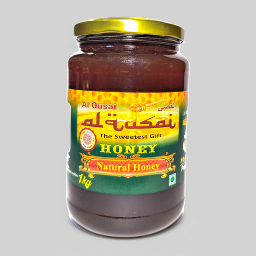 NATURAL HONEY 1KG GLASS BOTTLE