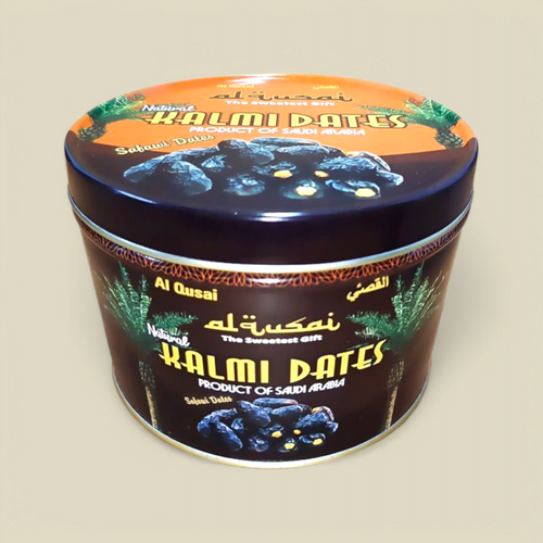 KALMI / SAFAWI DATES 500GM ROYAL TIN PACK